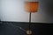 Vintage German Floor Lamp in Gold with Large Screen & Golden Details, 1970s, Image 13