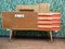 Italienisches Holzbrett Formica Messing Sideboard im Stil von Gio Ponti, 1950er 3