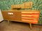 Italienisches Holzbrett Formica Messing Sideboard im Stil von Gio Ponti, 1950er 4