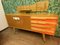 Italian Wooden Board Formica Brass Sideboard in the Style of Gio Ponti, 1950s 5