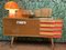 Italian Wooden Board Formica Brass Sideboard in the Style of Gio Ponti, 1950s 2