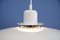 Danish White with Brass Accent Hanging Lamp, 1980s, Image 6