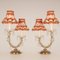 Viennese Regency Style Crystal & Gold Brass 2-Light Maria Theresa Table Lamps, Set of 2 3