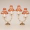 Viennese Regency Style Crystal & Gold Brass 2-Light Maria Theresa Table Lamps, Set of 2 4