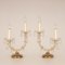 Wiener Regency Stil Kristall & Gold Messing 2-Leuchten Maria Theresa Tischlampen, 2er Set 6