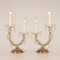 Viennese Regency Style Crystal & Gold Brass 2-Light Maria Theresa Table Lamps, Set of 2 7