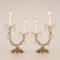 Lampes de Bureau Maria Theresa Style Viennoise en Cristal et Laiton Doré, Set de 2 1