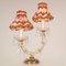 Viennese Regency Style Crystal & Gold Brass 2-Light Maria Theresa Table Lamps, Set of 2 5