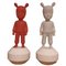 The Guest, Figurines en Porcelaine, Espagne, Set de 2 1