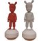 The Guest, Figurines en Porcelaine, Espagne, Set de 2 9