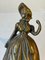 Antique 19th Century Victorian Brass Bells in Shape of Ladies, Set of 2 6