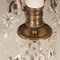 Französische 2-Leuchten Tischlampen aus Silber & Kristallglas mit Anhänger-Ornamenten, 2er Set 4