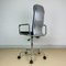 Mid-Century Chrome and Black Leather Supporto High-Back Office Armchair by Frederick Scott for ICF Milano, 1980s, Image 12