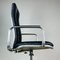 Fauteuil de Bureau Supporto Mid-Century en Chrome et Cuir Noir par Frederick Scott pour ICF Milano, 1980s 4