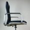 Mid-Century Chrome and Black Leather Supporto High-Back Office Armchair by Frederick Scott for ICF Milano, 1980s 4