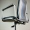 Fauteuil de Bureau Supporto Mid-Century en Chrome et Cuir Noir par Frederick Scott pour ICF Milano, 1980s 2