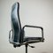 Mid-Century Chrome and Black Leather Supporto High-Back Office Armchair by Frederick Scott for ICF Milano, 1980s 9