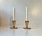 Art Deco Fluted Bronze Candlesticks by Tinos, 1930s, Set of 2 8
