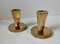 Art Deco Fluted Bronze Candlesticks by Tinos, 1930s, Set of 2 5