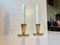 Art Deco Fluted Bronze Candlesticks by Tinos, 1930s, Set of 2, Image 2
