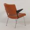 Brown Leather & Ash 1445 Armchair by Andre Cordemeyer for Gispen, 1960s 4