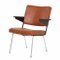 Brown Leather & Ash 1445 Armchair by Andre Cordemeyer for Gispen, 1960s 10