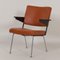 Brown Leather & Ash 1445 Armchair by Andre Cordemeyer for Gispen, 1960s 1