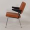 Brown Leather & Ash 1445 Armchair by Andre Cordemeyer for Gispen, 1960s 3