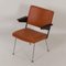 Brown Leather & Ash 1445 Armchair by Andre Cordemeyer for Gispen, 1960s 2