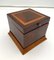 Cubic Biedermeier Box, Acajou et Erable, Autriche, vers 1840 4