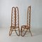 Italian Bamboo Highbacked Easy Chairs, 1950s, Set of 2 6