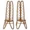 Poltrone con schienale alto in bambù, Italia, anni '50, set di 2, Immagine 1