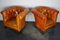 Vintage Dutch Chesterfield Cognac Leather Club Chairs, Set of 2 9