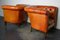 Niederländische Vintage Chesterfield Cognac Leder Clubsessel, 2er Set 11