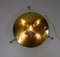 Huge Murano Glass and Brass Flush Mount from Hillebrand, 1960s 11