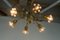 Lámpara de araña de 6 luces de Emil Stejnar para Rupert Nikoll, Austria, años 50, Imagen 10