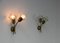 Juego de lámpara de araña y dos lámparas de pared de Emil Stejnar para Rupert Nikoll, Austria, años 50, Imagen 4