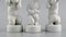 Statuette Blanc De Chine di Svend Lindhart per Bing & Grondahl, set di 3, Immagine 3