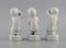Figurines Blanc De Chine par Svend Lindhart pour Bing et Grondahl, Set de 3 5