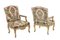 Regency Style Armchairs in Gildt & Carved Wood, 1880s, Image 1
