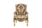Regency Style Armchairs in Gildt & Carved Wood, 1880s, Image 3