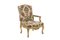 Regency Style Armchairs in Gildt & Carved Wood, 1880s, Image 2