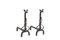 Cast Andirons in Iron, 20th Century, Set of 2, Image 1