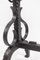 Cast Andirons in Iron, 20th Century, Set of 2, Image 9