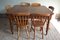 Antique Dining Table & Windsor Chairs, Set of 7, Image 6