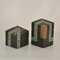 Sculptural Studio Pottery Boxes in Sage Green and Black, Set of 2 6