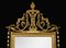 Espejos de pared estilo siglo XVIII de madera dorada. Juego de 2, Imagen 7