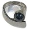 Sterling Silver Ring with Hematite by Hans Hansen, Image 1