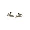 Sterling Silver Enamel Earrings of Nordic Swans by Erik Magnussen 1