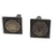 Mexican Sterling Silver Gold Cufflinks, Image 1